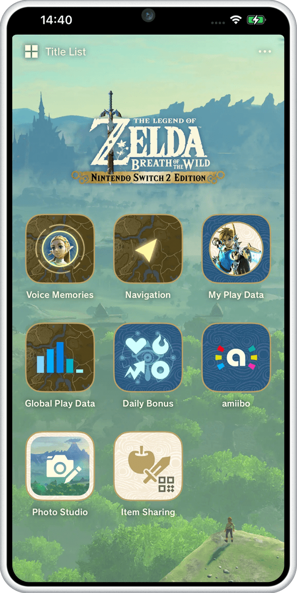 Ukážka aplikácie ZELDA NOTES na smartfóne